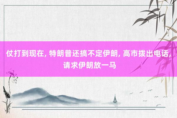 仗打到现在, 特朗普还搞不定伊朗, 高市拨出电话, 请求伊朗放一马
